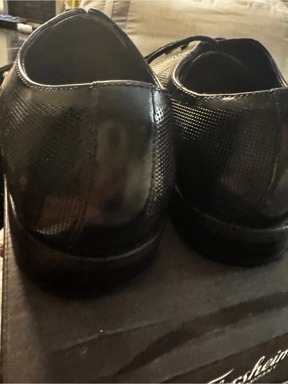 Florsheim Boys Black Lace-Up Dress Shoes